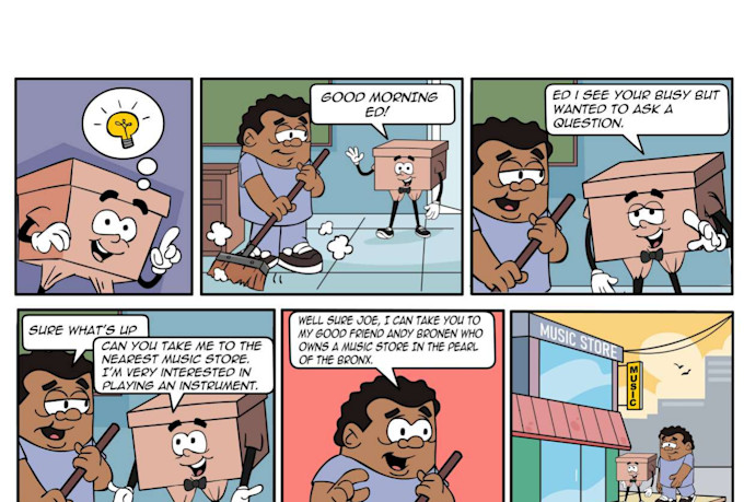 make professional storyboard and cartoon comic strip